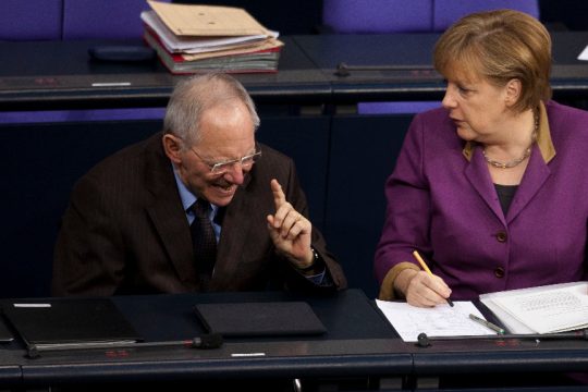 Schaeuble - Merkel